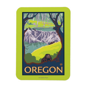 Ímã Família dos castores