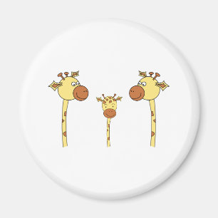 Imã Família dos girafas. Desenhos animados