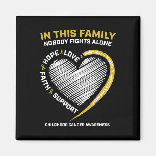 Imã Família Dourada Ninguém luta sozinho Cancer A