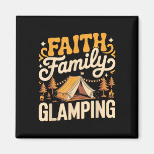 Imã Família fé glamouroso camping luxuoso glamper