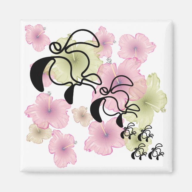 Imã Família Hibiscus-Turtle (Frente)