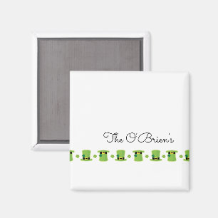 Imã Família Irlandesa Shamrock Green Hat