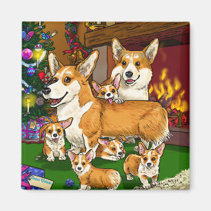 Imã Família na árvore de Natal