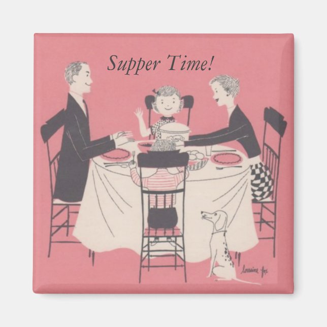 Imã família na mesa, hora do jantar! (Frente)