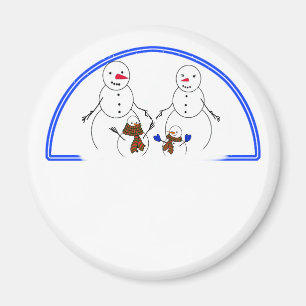 Imã Família Snowman