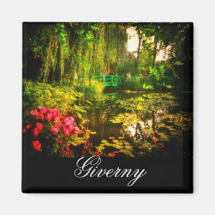 Imã Familiar Claude Monet Giverny Pond Lily Magnet
