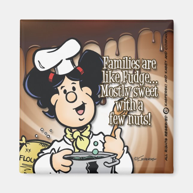 Imã Famílias São Como Fudge (Frente)