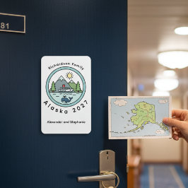 Ímã Family Alaska Cruise door marker