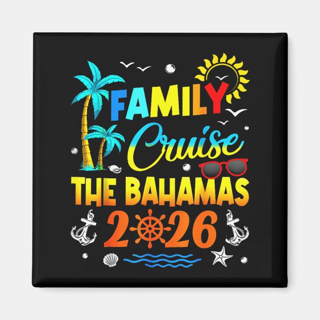 Imã Family Cruise The Bahamas 2026 Summer Matching Vac (Frente)