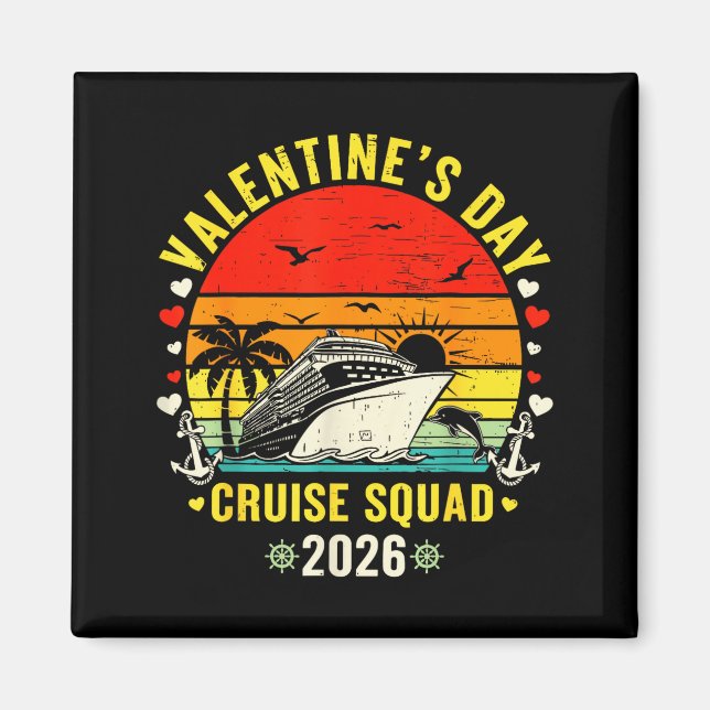 Imã Family Matching Valentines Day For Couples Cruise  (Frente)