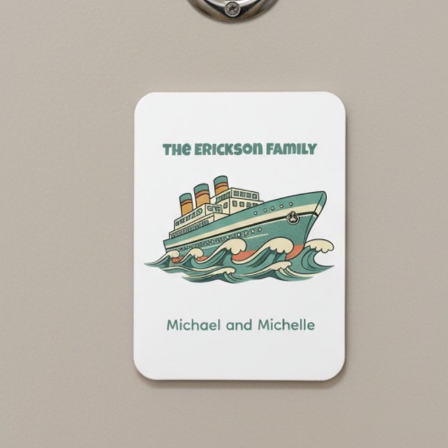 Ímã Family Name Cruise Ship Door Marker (Cruise ship door marker)