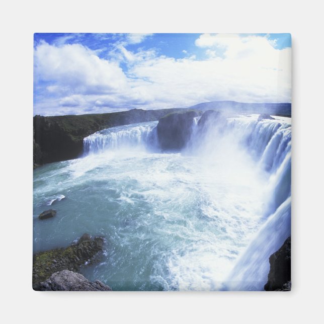 Imã Famosa queda de Jodafoss no Centro-Norte da Islând (Frente)