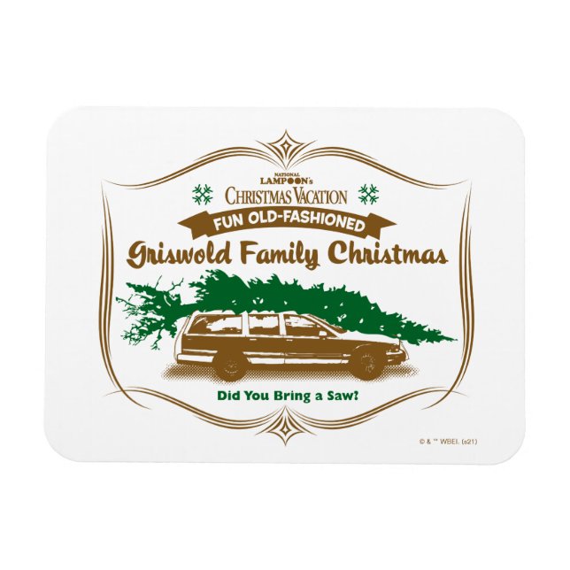 Ímã Famoso Natal da família Griswold, velha e moída (Horizontal)
