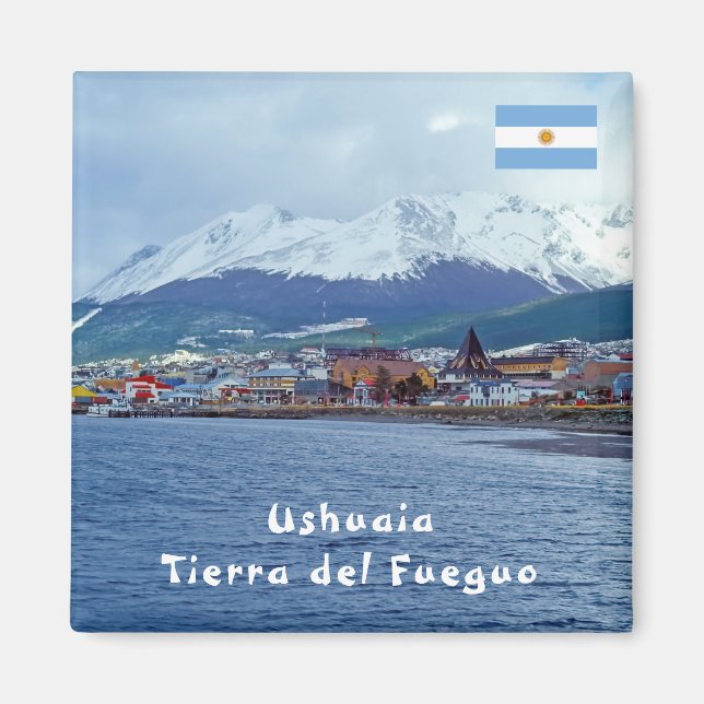 Imã Famosos Ushuaia - Tierra del Fuego, Argentina (Frente)