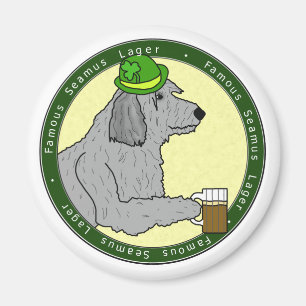 Imã Famous Seamus Lager Irish Wolfhound Magnet