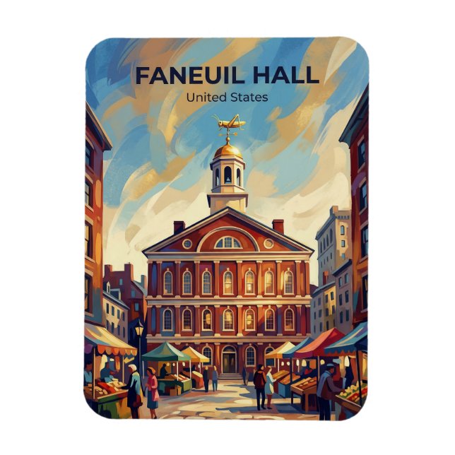 Ímã Faneuil Hall Massachusetts (Vertical)