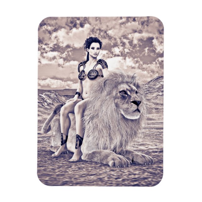 Ímã Fantasia da Rainha Leoa (Vertical)