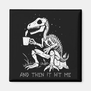 Imã Fantasia de Esqueleto de Dinossauro Engraçado para