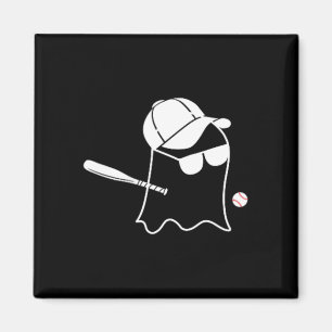 Imã Fantasia de Halloween de Beisebol Fantasma Engraça