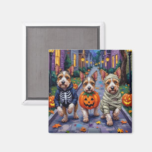 Imã Fantasia de Halloween do Biewer Terrier para Doces
