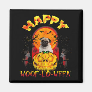 Imã Fantasia de Halloween Homens Mulheres Pug Cachorro
