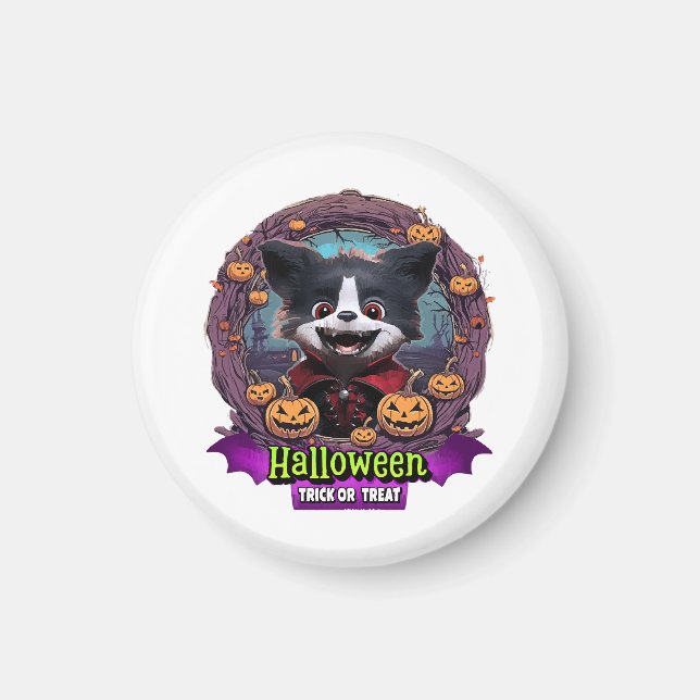 Imã Fantasia de Halloween para Cachorro (Frente)