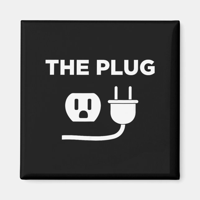 Imã Fantasia de meme engraçado de Halloween O Plug (Frente)