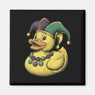 Imã Fantasia de Pato de Borracha Mardi Gras Louisiana