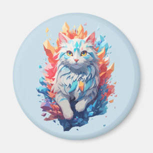 Imã Fantasia Gato Fogo e Gelo