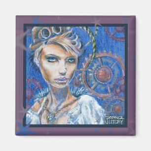 Imã Fantasia, mulher do Steampunk Retrato vitoriano