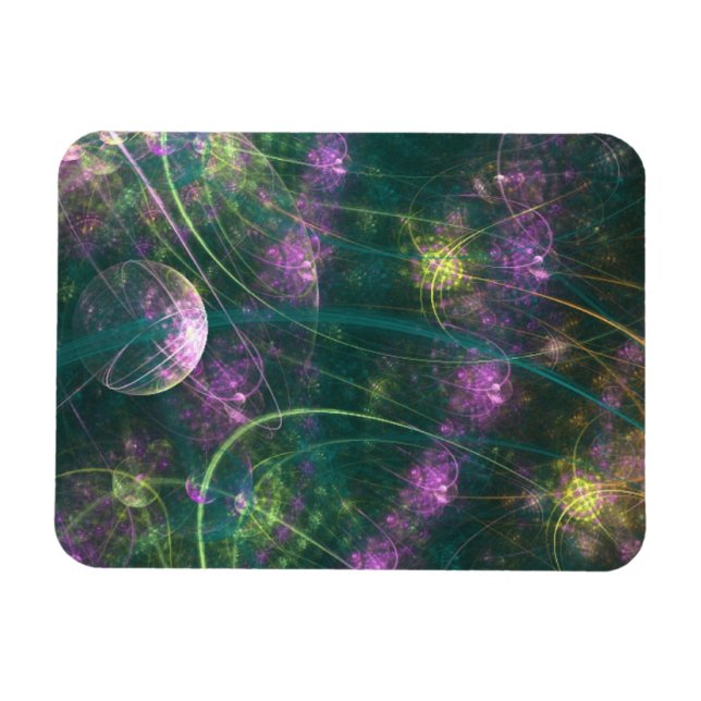 Ímã Fantasia Roxa e Dourada (Horizontal)