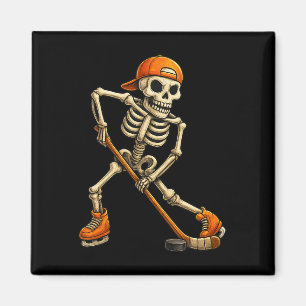 Imã Fantasias de Halloween de Esqueleto de Hóquei no G