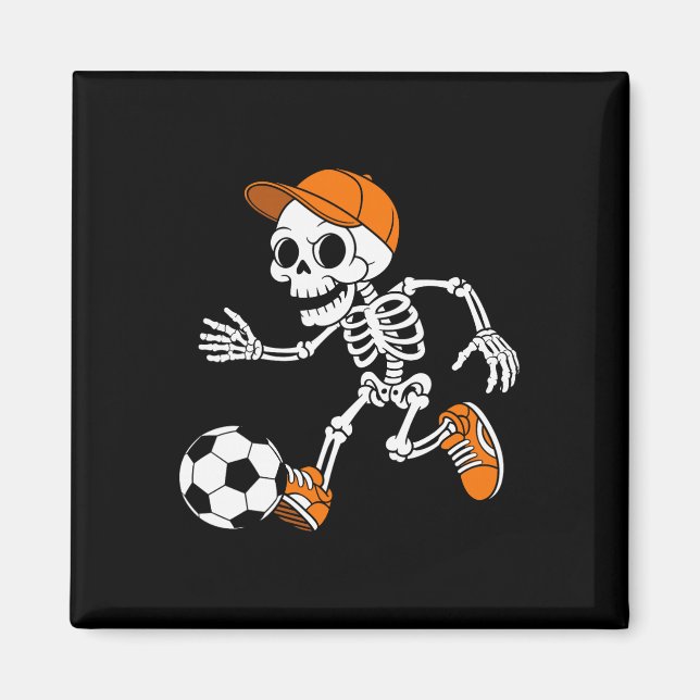 Imã Fantasias de Halloween de Futebol Esquelético Home (Frente)