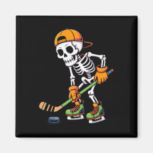 Imã Fantasias de Halloween de Hóquei no Gelo Esqueleto