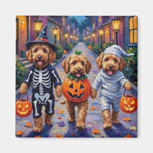 Imã Fantasias de Halloween para Goldendoodle fazer doc