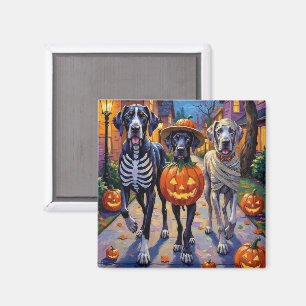 Imã Fantasias de Halloween para Great Danes em Doces o