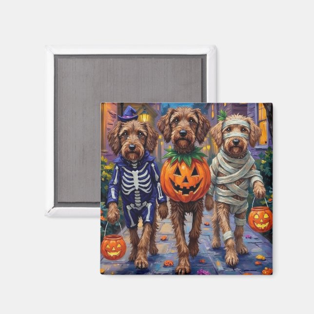 Imã Fantasias de Halloween para Griffon de Pelo Duro (Front/Back)