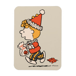 Ímã Fantasias de Sally Palhaço Peanuts no Halloween
