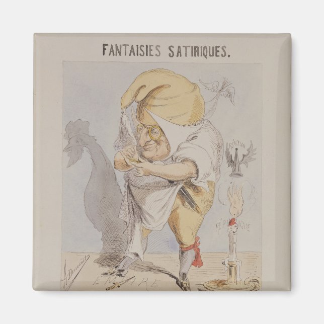 Imã Fantasias satíricas, caricatura de Adolphe (Frente)