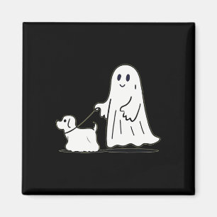 Imã Fantasma Andando Cachorro Ghostie Dia de as Bruxas