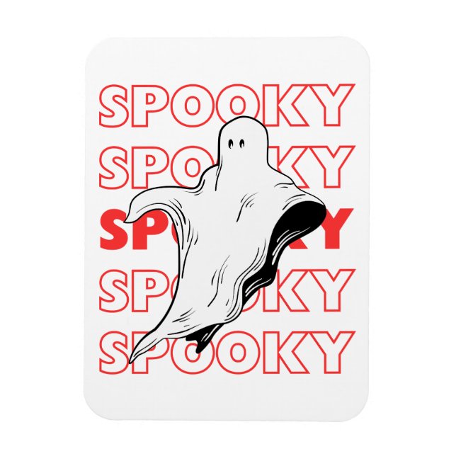 Ímã Fantasma Assustador de Halloween (Vertical)