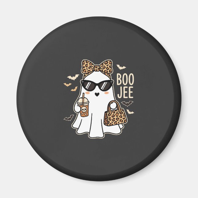 Imã Fantasma Bonito Boo Jee Design de Leopardo de Hall (Frente)