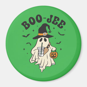 Imã Fantasma boo fofo com café gelado