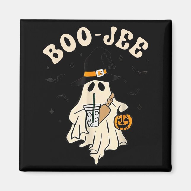Imã Fantasma Boo-JEE engraçado de Halloween Boo JEE Fa (Frente)