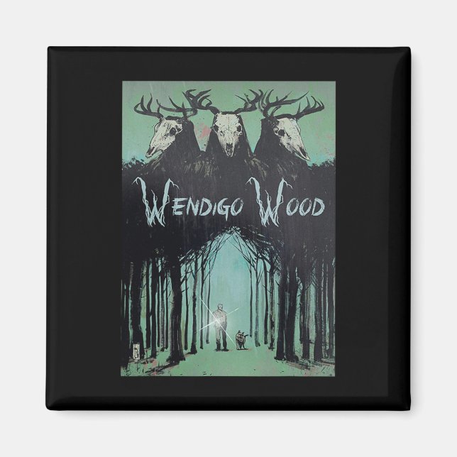 Imã Fantasma Da Madeira Criptid Wendigo (Frente)