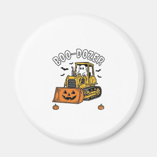 Imã Fantasma de Halloween Boo Dozer Bulldozer Engraçad