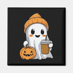 Imã Fantasma De Halloween Com Engraçado Café Encantado