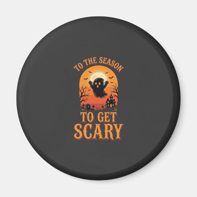Imã Fantasma de Halloween para a Temporada Ficar Assus (Frente)