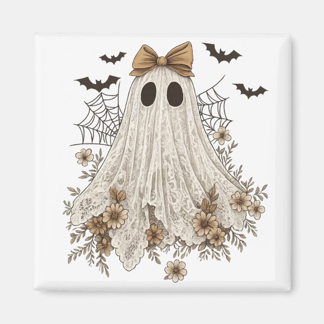 Imã Fantasma de Renda Elegante com Laço | Fantasma Flo (Frente)