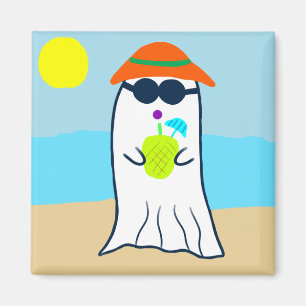 Imã Fantasma de Verão Spooky na Praia